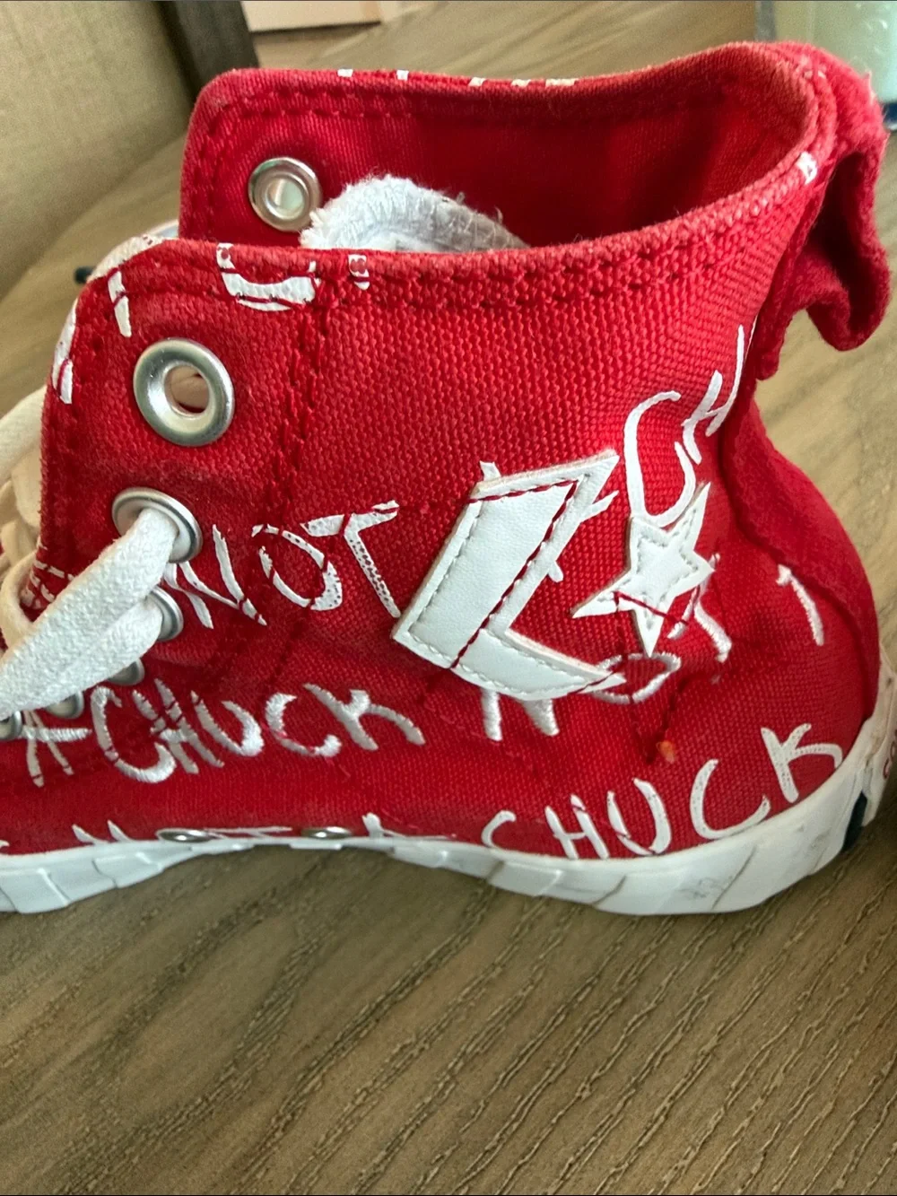 Converse kid’s UNT1TL3D High Top Red White 171965C All Star Skate